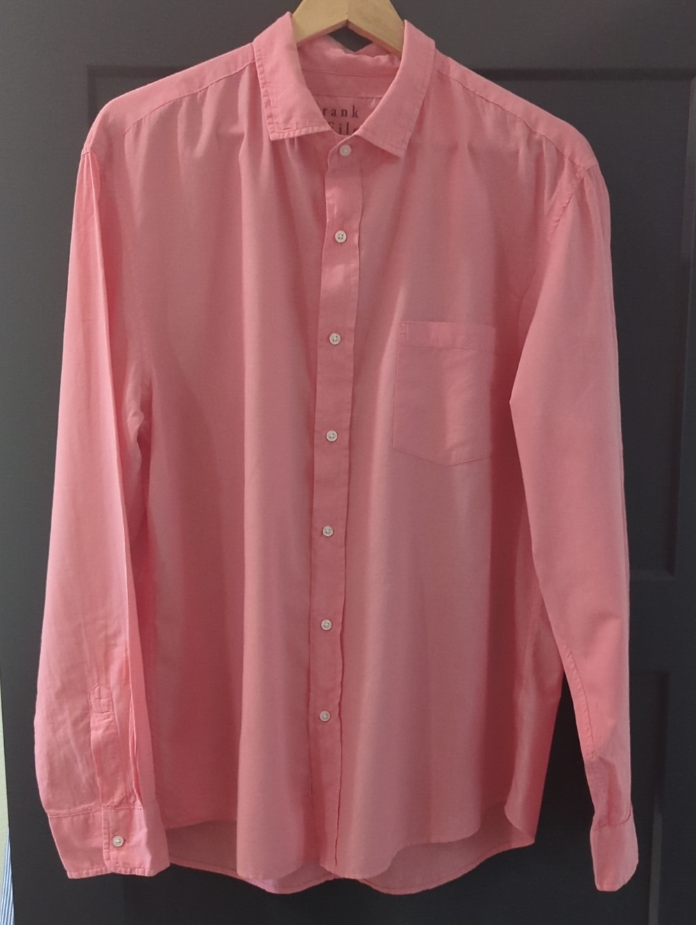 Frank & Eileen Pink Coral Button-Front Women's Shirt Luke Flawless Lightweight